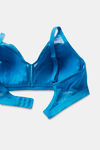 Zivame Sun's Bird Double Layered Non Wired 3/4th Coverage T-Shirt Bra - Methyl Blue — thumbnail 5